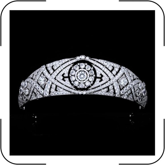 Princess Pearl Silver Tiara Bridal Prom Pageant Wedding Wedding Accessory main image 8
